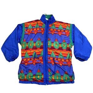 Vintage Abstract Laura Katherine Windbreaker